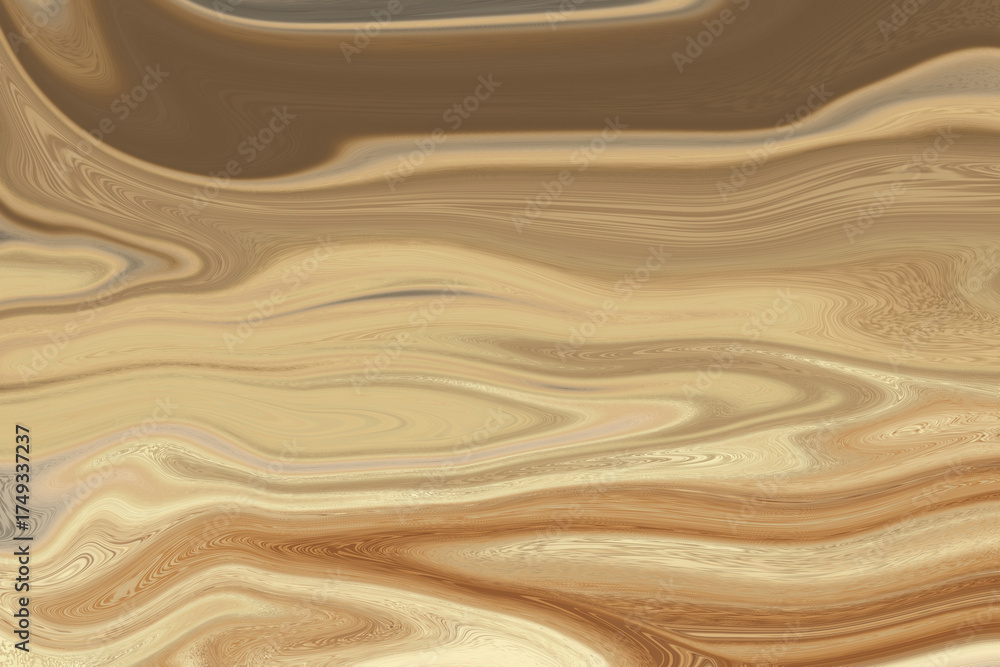 Fototapeta premium Abstract swirling earth tones and marble texture background