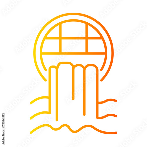 sewerage gradient icon