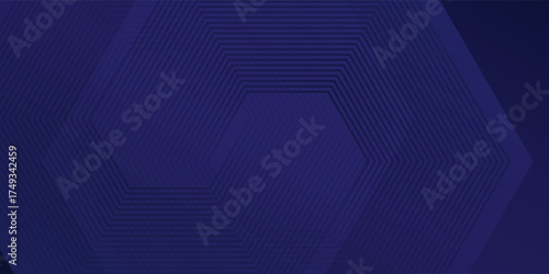 Art gradient lines hexagon pattern. Futuristic technology concept art
