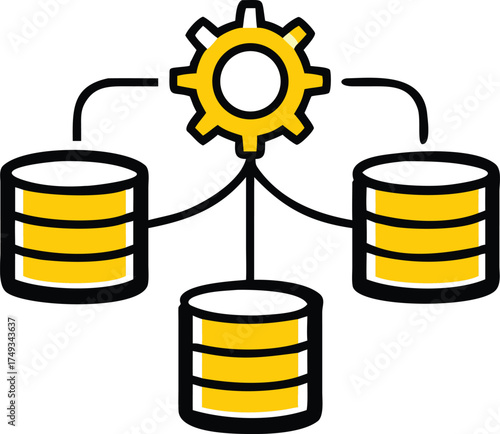 iaas infrastructure icon  thin line vector .eps