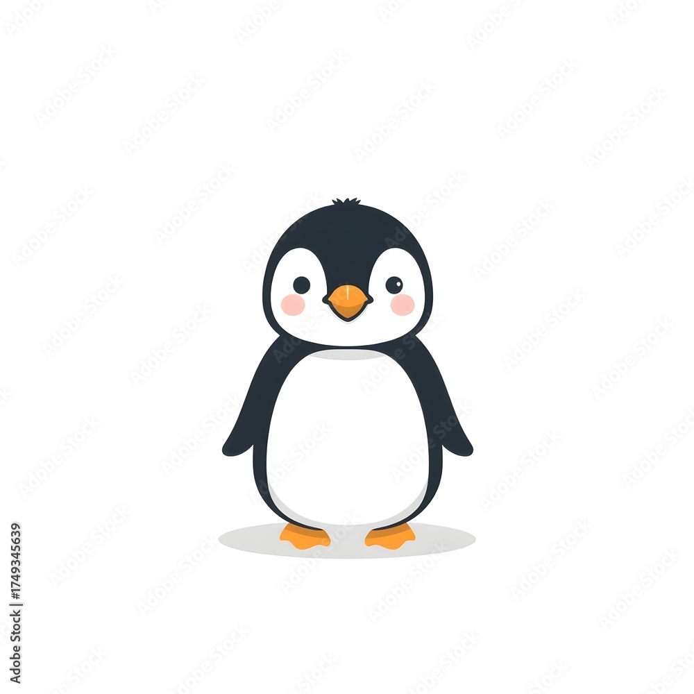 Fototapeta premium penguin on a white background