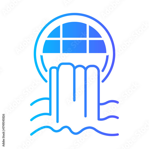 sewerage gradient icon