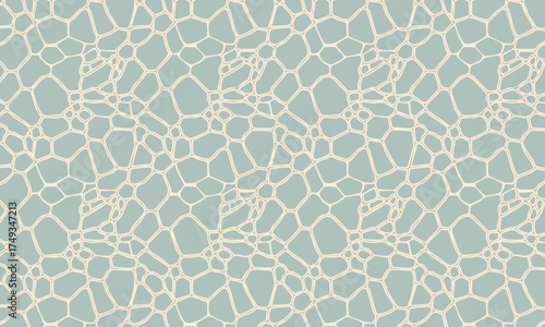 Symmetrical Cracked Stone and Organic Web Seamless Pattern