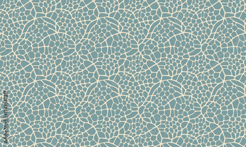 Elegant Wavy Lace and Intricate Web Seamless Pattern