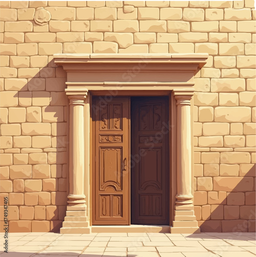 entrance to the old house