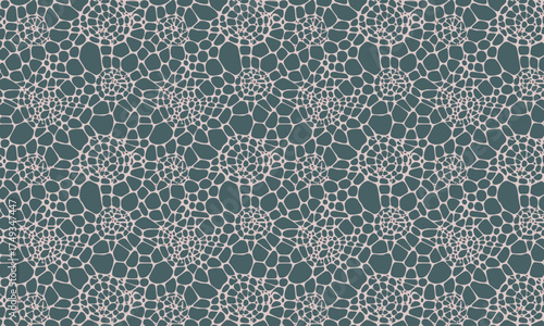 Intricate Lace Doily and Mandala Seamless Pattern