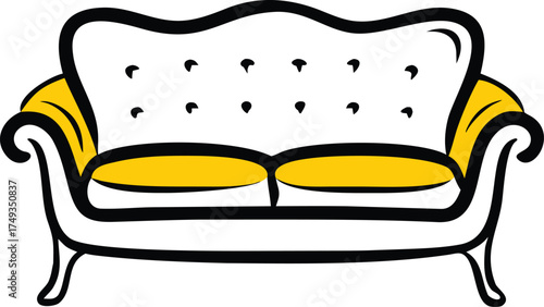 classic sofa and couch vector silhouettes.eps