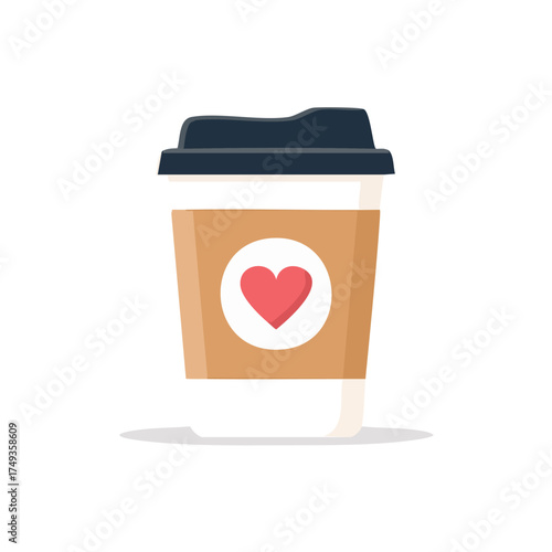 cup of coffee with heart