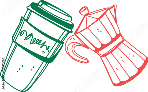 Wine. Winemaking Serving A glass and wine. People drink wine. Pleasure from life. Line art	