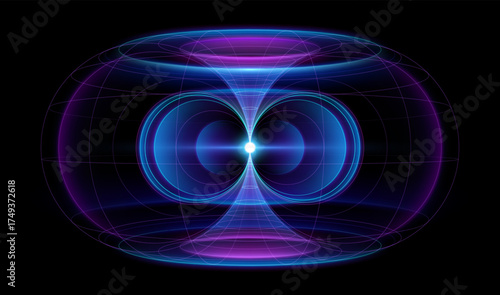 Magnetic Field Light lines effect