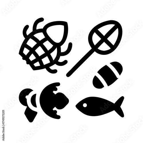 Illustration of aquatic life for marine studies