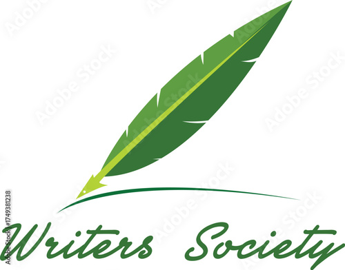 Green writers Logo PNG Vector