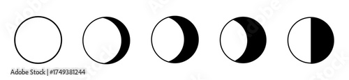 Moon phases icon. 