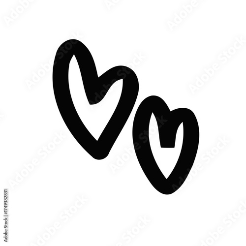 set of black and white icons, set of hand drawn ink splashes, set of hand drawn arrows
