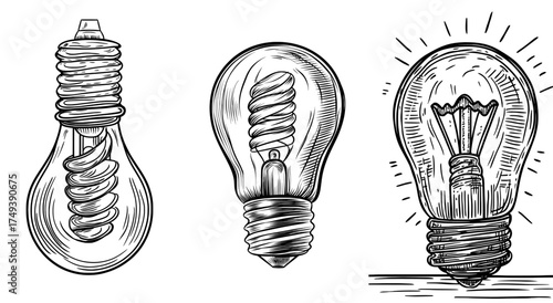 The image of a lightbulb in black and white with a winding path embodies the concepts of creativity and innovation