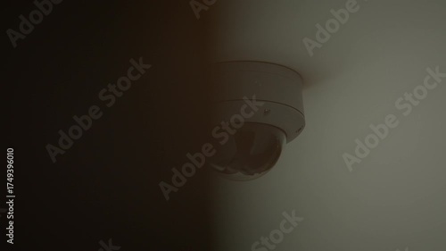 Wallpaper Mural Surveillance Camera Footage Captured in a Low Light Setting or Environment for Analysis Torontodigital.ca