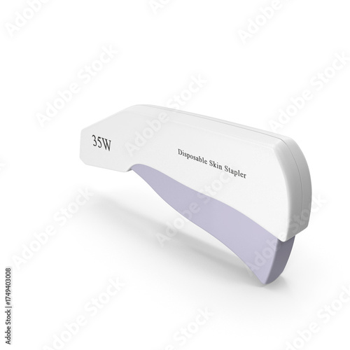 Surgical skin stapler medical instrument for wound closure and suturing