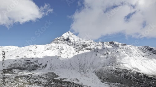 Around Pizzo Scalino, iconic mountain of the Central Alps, Lombardy landscape