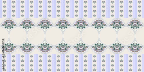 Nature Pattern Background Illustration For Cover, Banner, Notes. Fall Winter Aesthetic Background. Plant And Flower Pattern Background.