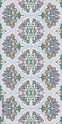 Nature Pattern Background Illustration For Cover, Banner, Notes. Fall Winter Aesthetic Background. Plant And Flower Pattern Background.