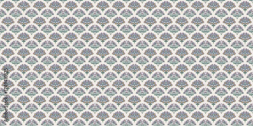 Nature Pattern Background Illustration For Cover, Banner, Notes. Fall Winter Aesthetic Background. Plant And Flower Pattern Background.
