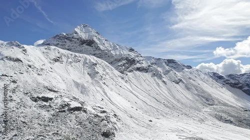 Flying in the Central Alps with Pizzo Scalino in front of you