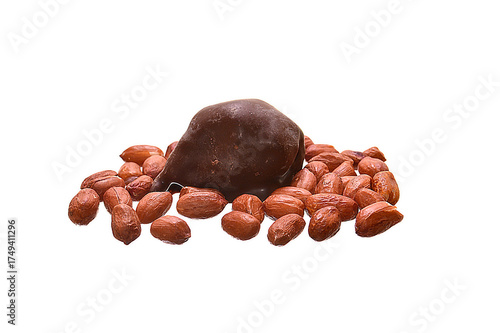 Candies isolated on white background