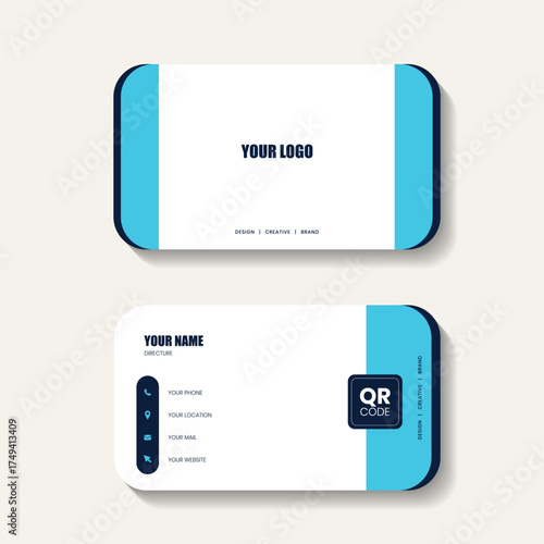 Creative professional corporate business card design template. Visiting card for corporate print. Modern and simple business card template