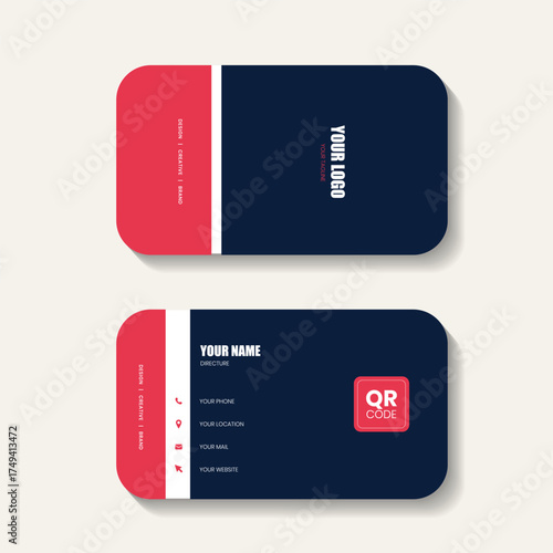 Creative professional corporate business card design template. Visiting card for corporate print. Modern and simple business card template