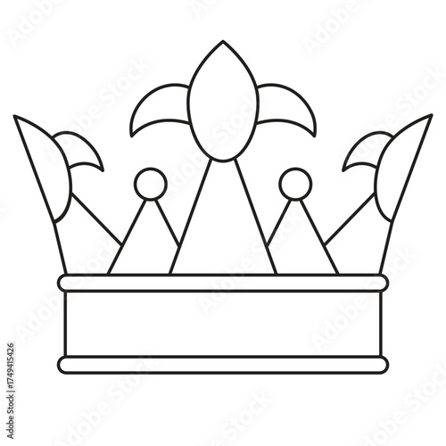 Crown vector, crown clip art, crown line drawing, crown line art, clip art crown