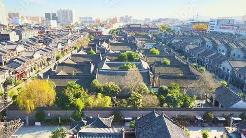 Aerial Photography of Neixiang County Yamen Historic District, Henan Province, China