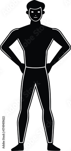 Adorable japanese kokeshi doll with a cheerful painted face and rosy cheeks on a white background