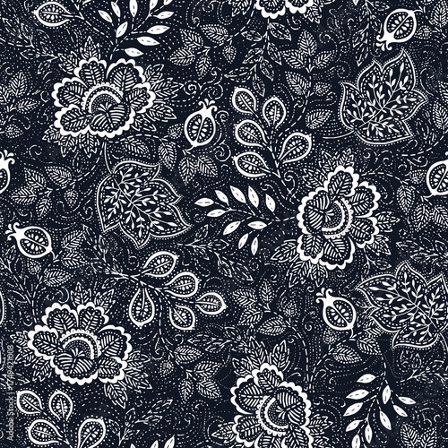 flower texture pattern mix leaves