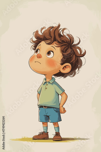 little boy with a toy