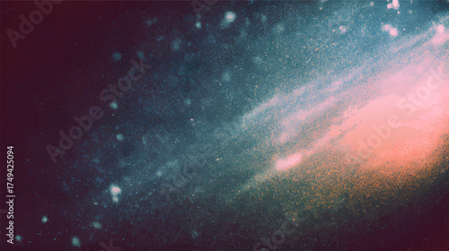 Abstract background with scratches and light effects, dark tones with hints of red and orange, textured surface