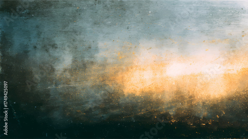 Abstract background with scratches and light effects, dark tones with hints of red and orange, textured surface