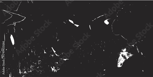 Vintage distressed old photo light leaks, film grain, dust and scratches transparent texture overlay with vignette border. 