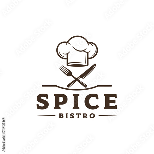 restaurant food logo design concept vintage retro