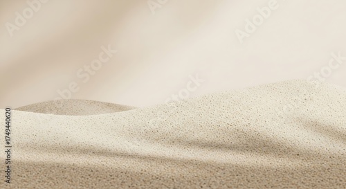 Fototapeta Naklejka Na Ścianę i Meble -  Sand Dune Landscape with Smooth Background