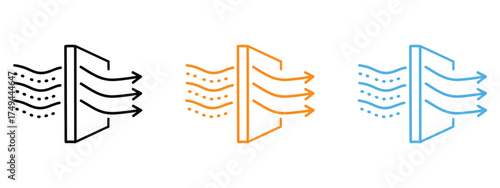 Air purifier, Air filter icon vector. health and technology businesses, purification systems symbol. vector illustration.