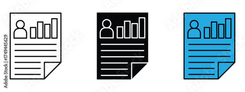 Personal records icon vector. dynamic reports and professional insights symbol. vector illustration.