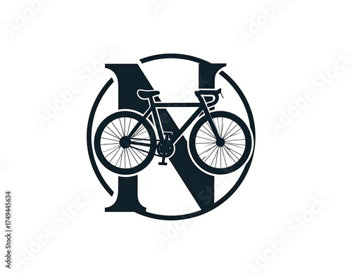 Bicycle monogram logo