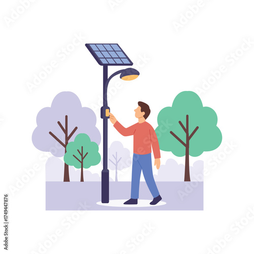 Solar Streetlights, Bright streetlights powered by solar energy