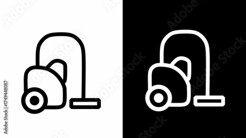 Vacuum Cleaner Icon Cleaning Appliance Symbol Vector