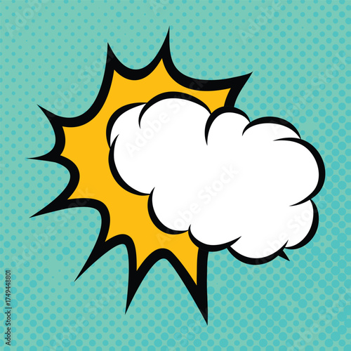 cartoon-comic-style-banner-vector-templates-green-background