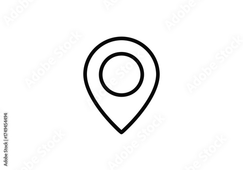 Free Download Find your destination with a modern and clean map marker icon, perfect for travel apps and location-based services offering seamless navigation - GFXLoad