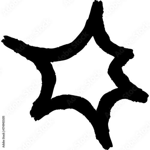 notice cartoon symbol pop up handdrawn scribble