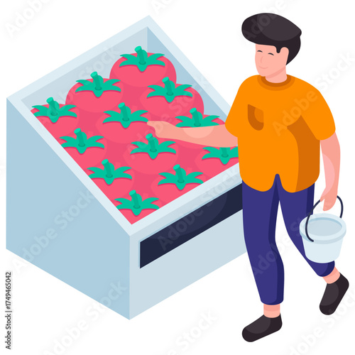 An illustration design of tomatoes 