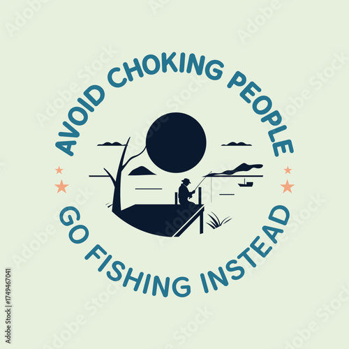 Fisherman on dock casting line near large moon fishing water