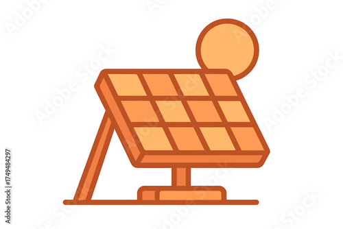 Solar panel array capturing sunlight for renewable and sustainable power generation
